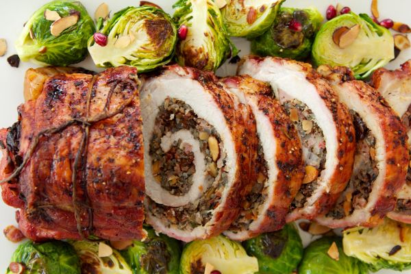 RECETTE DE PORC FARCI AUX CERISES ET AUX AMANDES