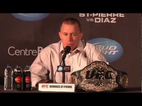 UFC 158 : La conférence de presse, Nick Diaz y était