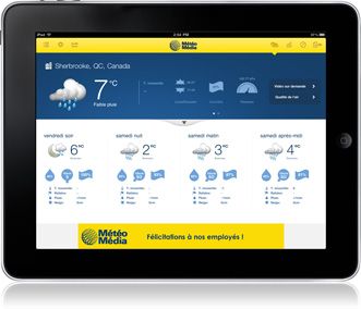 MétéoMédia : la deuxième app la plus téléchargée sur iPad