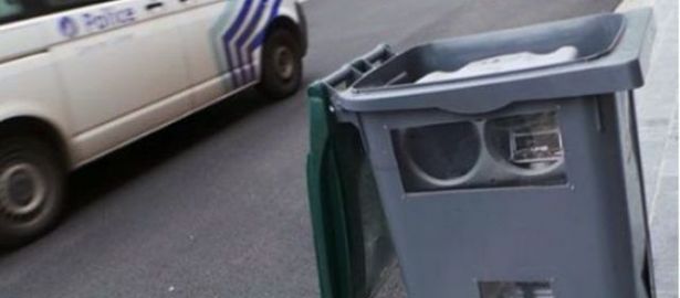 Insolite : Radar de vitesse en forme de poubelle!