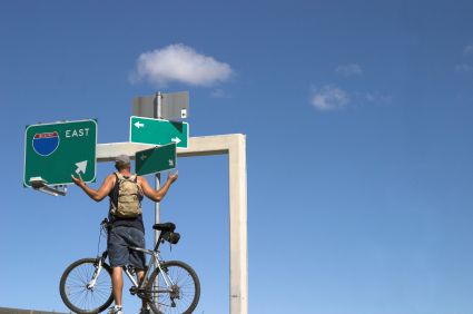 Insolite : Il roule à vélo sur l'autoroute!