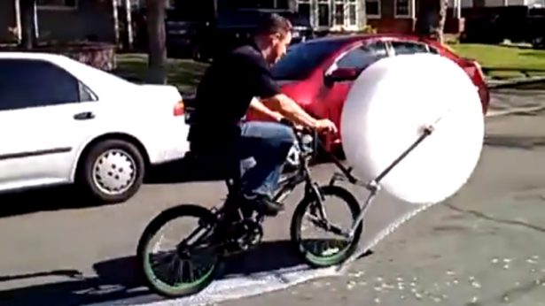 Gadget : un vélo avec du papier bulle