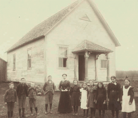 La rentrée d'antan à l'école de rang