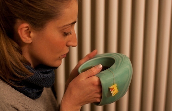 Gadget : Une tasse qui vous réchauffe les mains