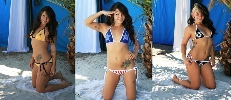 Elle crée des bikinis très « sexy » inspirés de Captain America, Star Wars et Star Trek