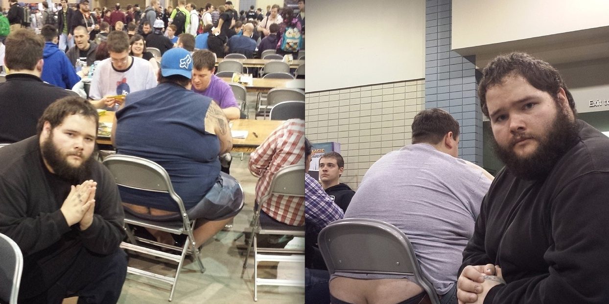 Il se photographie à côté de « craques » de fesses lors d&rsquo;un tournoi de Magic: The Gathering -6