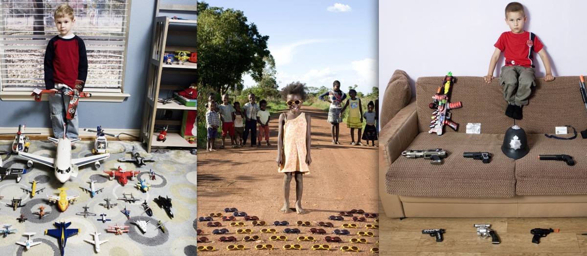 Il photographie des enfants avec leurs jouets à travers le monde
