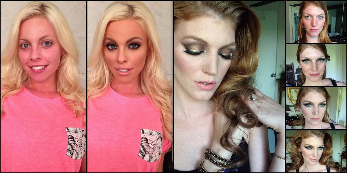 10 actrices XXX et mannequins avant et après maquillage