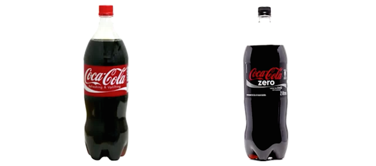 Test: La différence de sucre entre le Coke et le Coke Zéro