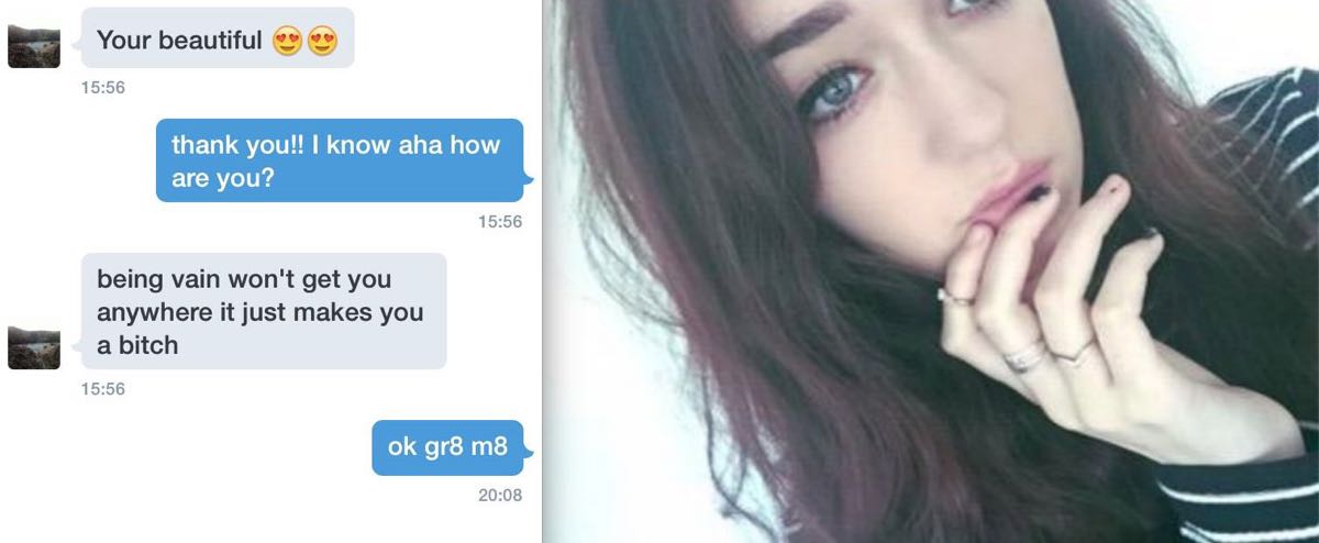 Elle accepte les compliments que lui font les gars… ils l’insultent!