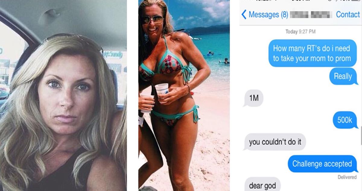Il tente d’inviter à son bal de finissants la mère sexy de son amie en lançant une campagne sur les réseaux sociaux