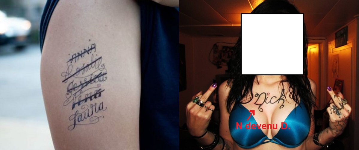 Voici pourquoi vous ne devriez jamais vous tatouer le nom d&rsquo;une fille