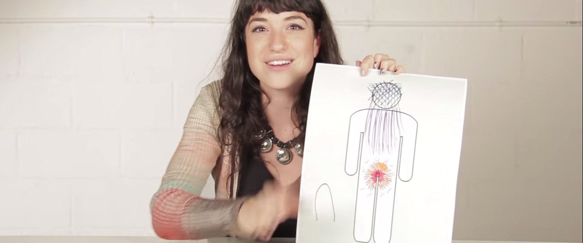 Des filles dessinent comment c’est pour un homme, d’être en érection