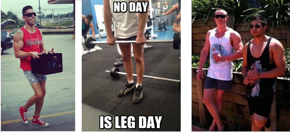 20 gars qui ont clairement négligé leur «leg day» &#8211; chest bra chest chest bra &#8211; 2