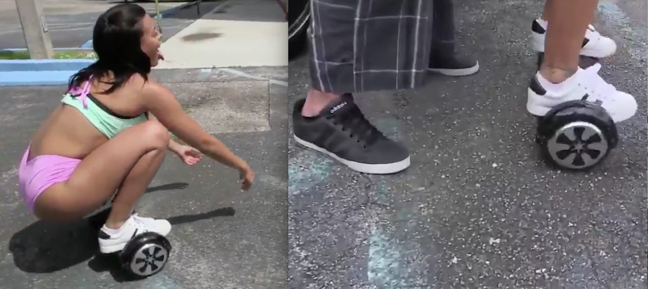 La nouvelle mode : se filmer en train de faire l'amour sur un hoverboard