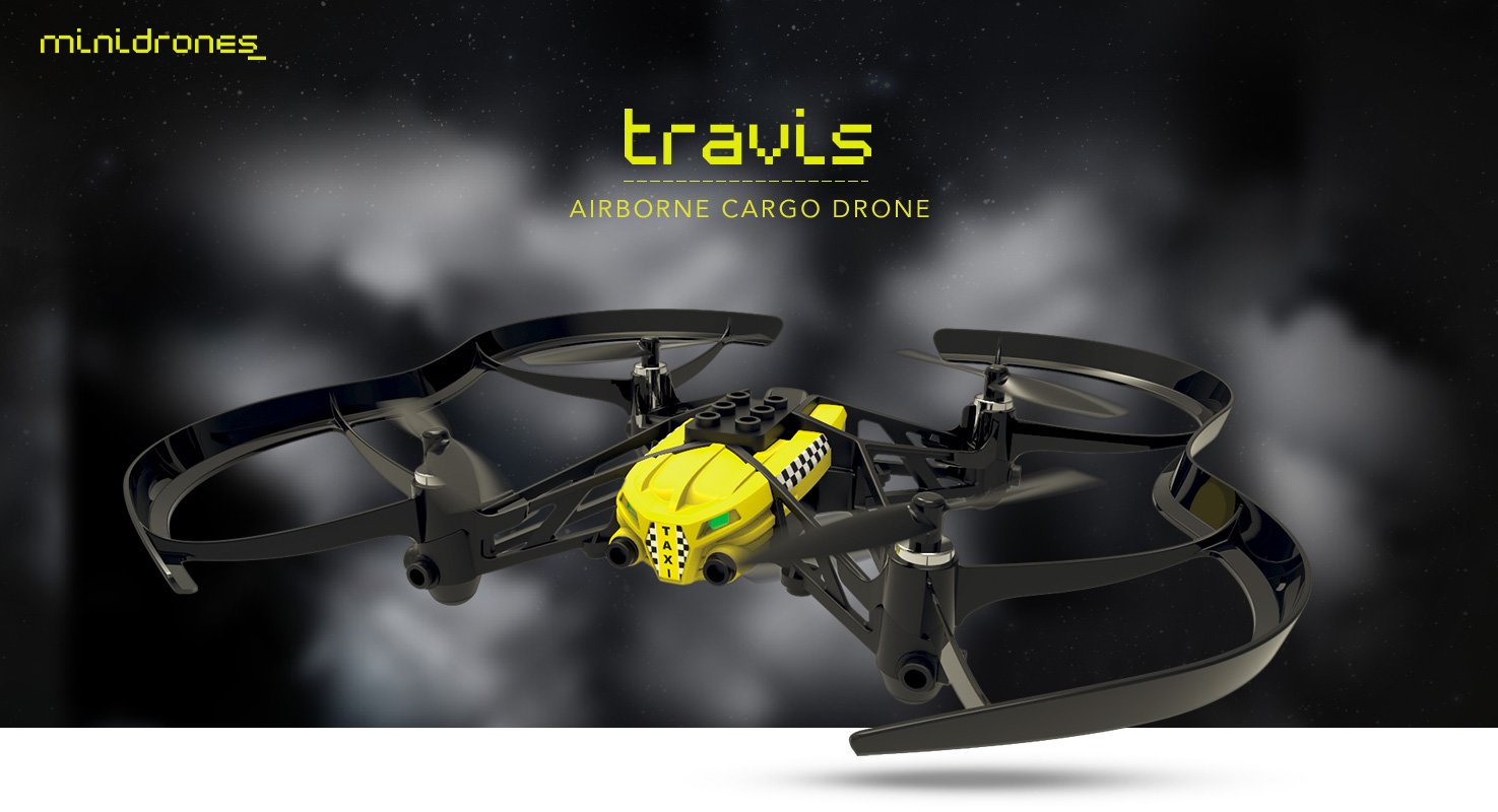Le minidrone Travis de Parrot : un drone qu’on pilote avec son cellulaire !
