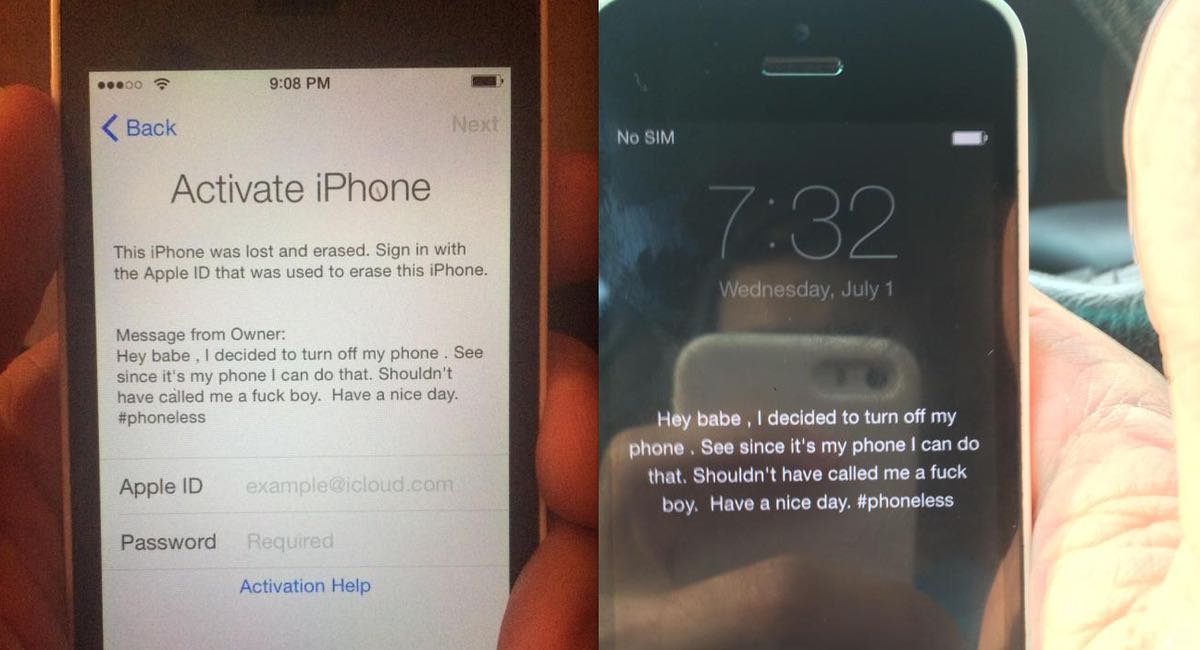 Son ex ne veut pas lui redonner son iPhone. Il trouve un truc vraiment chien pour le reprendre.