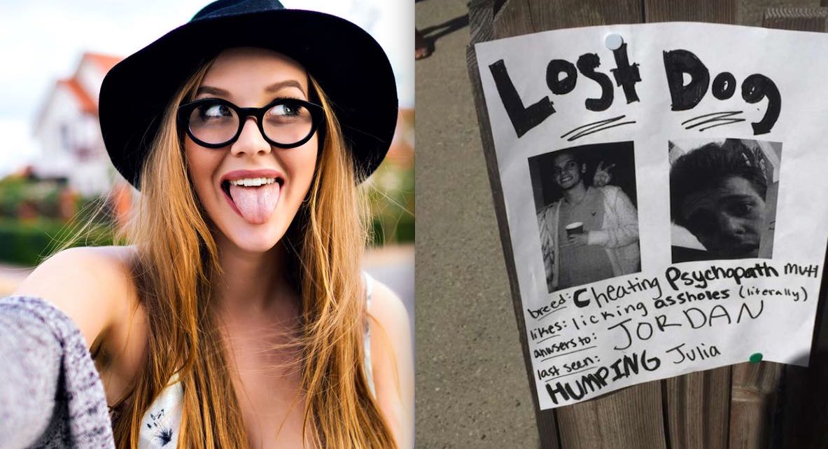 Cette fille se venge de son chum infidèle d’une façon vraiment trop chienne