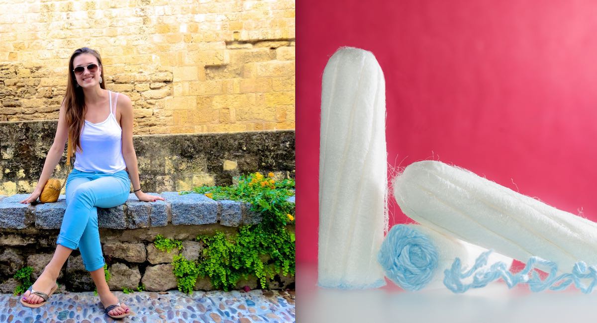 Le tampon de cette fille est resté pris en elle, parce que son chum a fait ça pendant qu’il la touchait