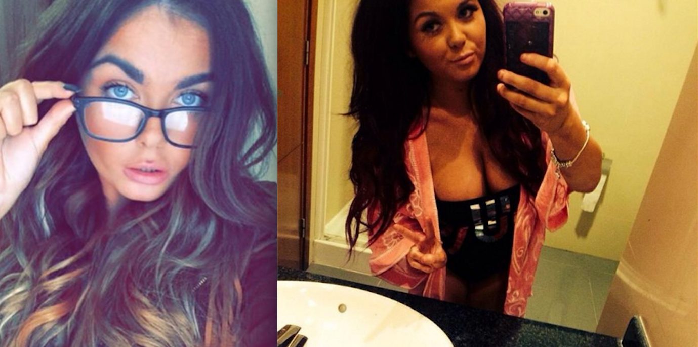 Cette fille sexy a des seins naturels tellement gros qu'elle pense faire réduire leur taille par chirurgie