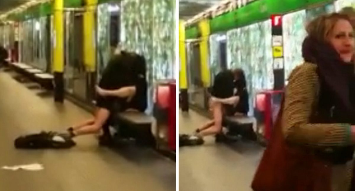 Ce couple se fait filmer en train de baiser sauvagement dans le métro
