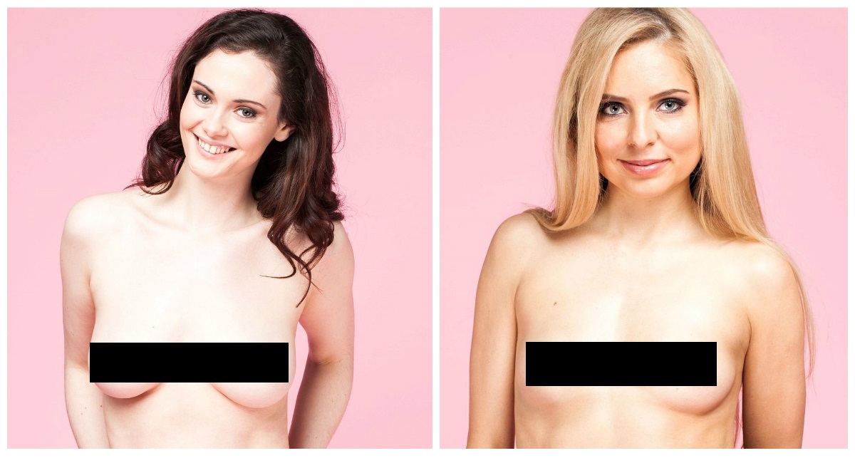 Les 7 types de paires de seins différents illustrés (avec des filles topless)
