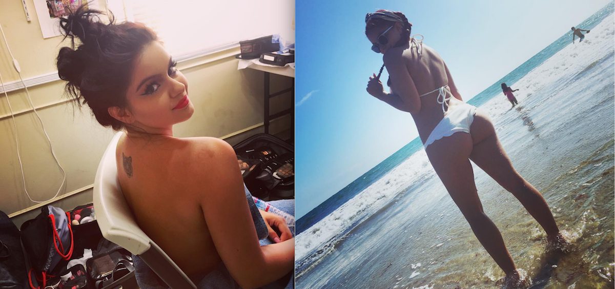 Les fesses d'Ariel Winter débordent de son short sexy