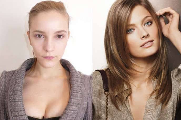 Les 15 plus belles mannequins au monde avant et après maquillage