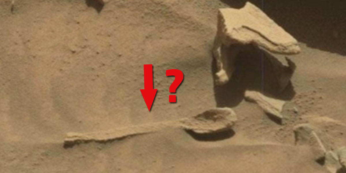 Une cuillère géante extra-terrestre aperçue sur Mars…!