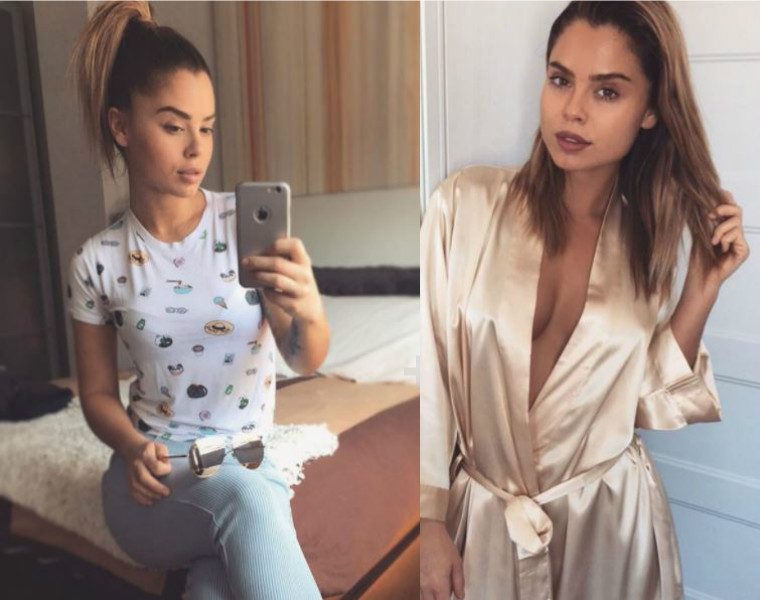 Laurie Doucet relaxe en bikini dans un sauna